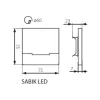 Oprawa ścienna LED Kanlux SABIK LED CW 23110