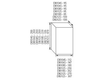 Rozdzielnica natynkowa 6mod IP40 Kanlux DB106S 1X6P/SMD  3831