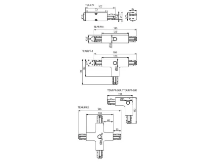 Element systemu szynowego - zaślepka Kanlux TEAR PR-PLUG  8168