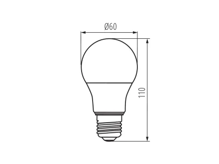 Żarówka LED E27 10,5W 1060lm cipłabiała Kanlux IQ-LED  A60 27276