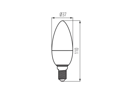 Żarówka LED E14 5,5W 490lm biała Kanlux IQ-LED 27295