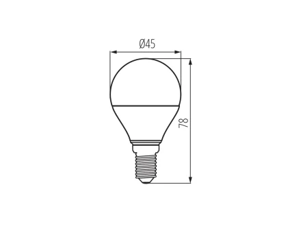 Żarówka LED E14 5,5W 490lm zimnobiała Kanlux IQ-LED G45 27302
