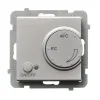 Regulator temperatury srebro mat Sonata RTP-1R/m/38