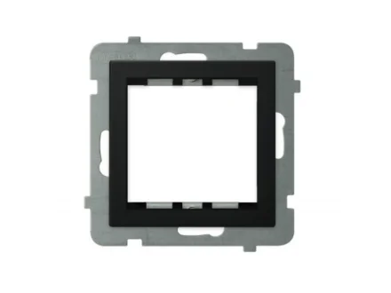 Adapter podtynkowy  systemu OSPEL 45 do serii Sonata czarny metalik  AP45-1R/m/33