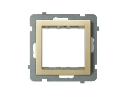 Adapter podtynkowy  systemu OSPEL 45 do serii Sonata szampański złoty  AP45-1R/m/39