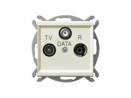 Gniazdo RTV-DATA  ecru Sonata GPA-RD/m/27