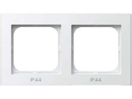 Ramka podwójna do łączników IP-44 biała Sonata RH-2R/00