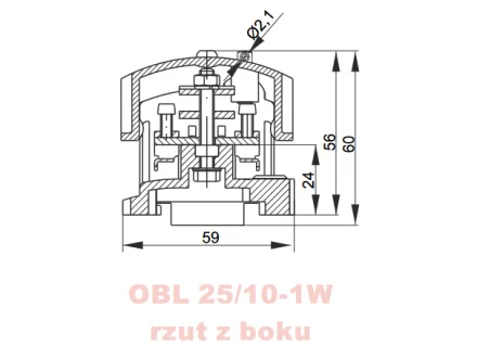 Odgałęźnik instalacyjny OBL 70/25-1W
