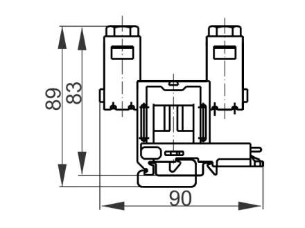 Złączka szynowa jednotorowa ZPG-G120