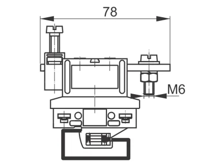 Złączka szynowa jednotorowa ZPG-K35/TS32