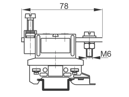 Złączka szynowa jednotorowa ZPG-K35/TS35