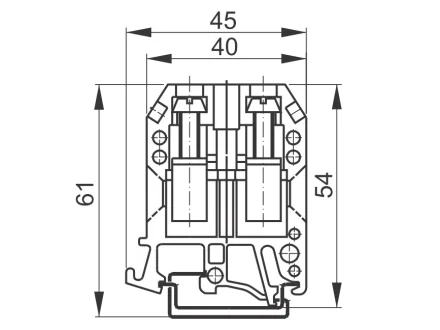 Złączka szynowa jednotorowa ZUG-G16