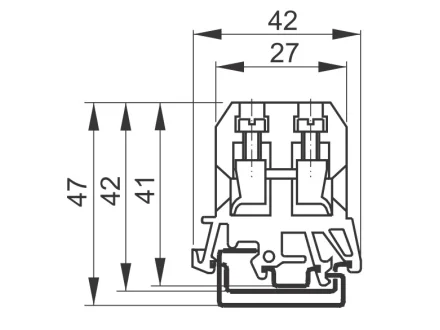 Złączka szynowa jednotorowa ZUG-G4