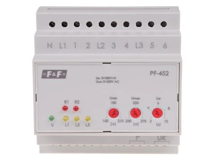 Automatyczny przełącznik faz modułowy PF-452