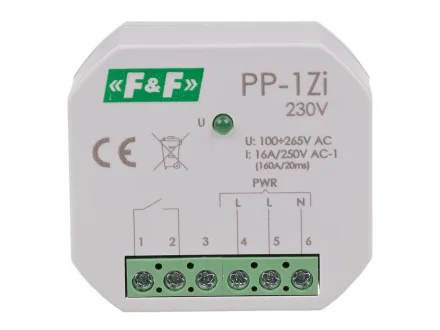 Przekaźnik dopuszkowy do LED 230V AC 1z 16A  PP-1Z-LED-230V