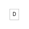 Oznaczniki typu DK/Z-5 białe ( 250 szt. ) nadruk "D"