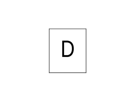 Oznaczniki typu DK/Z-5 białe ( 250 szt. ) nadruk "D"