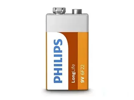 Bateria cynkowo-chlorkowa 6F22 Philips Long Life 9V