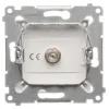 Gniazdo antenowe SAT pojedyncze (moduł) srebrny mat Simon54  DASF1.01/43