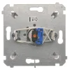 Łącznik jednobiegunowy z kluczem chwilowy - przycisk 2-pozycyjny brąz mat Simon54  DP1K.01/46