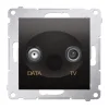 Gniazdo antenowe TV-DATA (moduł) antracyt Simon54  DAD1.01/48