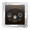 Gniazdo RTV-DATA (moduł) brąz mat Simon54  DAD.01/46