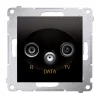 Gniazdo RTV-DATA (moduł) czarny mat Simon54  DAD.01/49