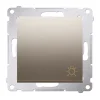 Przycisk "światło" 10A złoty mat Simon54  DS1.01/44