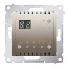 Termostat elektroniczny z wewnętrznym czujnikiem temperatury (moduł) złoty mat Simon54  DTRNW.01/44