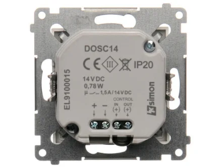 Oprawa z czujnikem ruchu LED 14V biała brąz mat  Simon54  DOSC14B.01/46