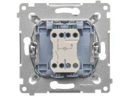 Łącznik jednobiegunowy z sygnalizacją załączenia LED 10A kremowy Simon54  DW1ZL.01/41