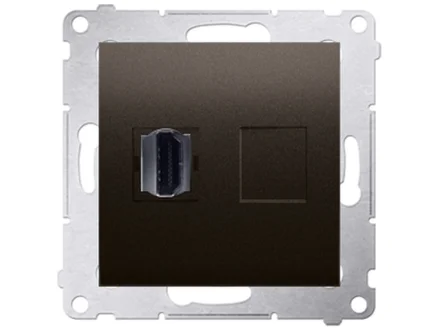 Gniazdo HDMI (moduł) brąz mat Simon54  DGHDMI.01/46