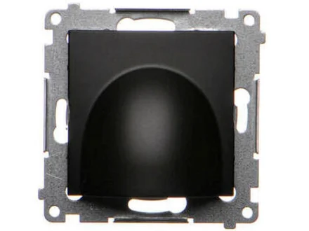 Przyłącze kabla (moduł) czarny mat Simon54  DPK1.01/49