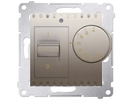 Regulator temperatury z czujnikiem wewnętrznym (moduł) złoty mat Simon54  DRT10W.02/44