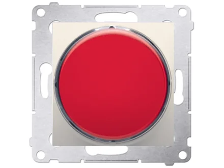 Sygnalizator świetlny LED - światło czerwone (moduł) 230V~  kremowy Simon54  DSS2.01/41