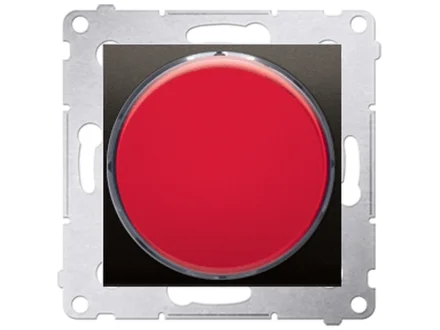 Sygnalizator świetlny LED - światło czerwone (moduł) 230V~  brąz mat Simon54  DSS2.01/46