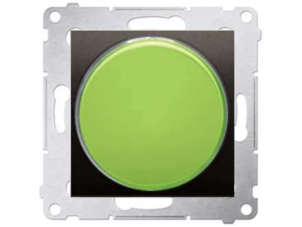 Sygnalizator świetlny LED - światło zielone (moduł) 230V~  brąz mat Simon54  DSS3.01/46