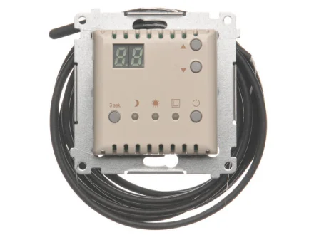Termostat elektroniczny z zewnętrznym czujnikiem temperatury (moduł) kremowy Simon54  DTRNSZ.01/41
